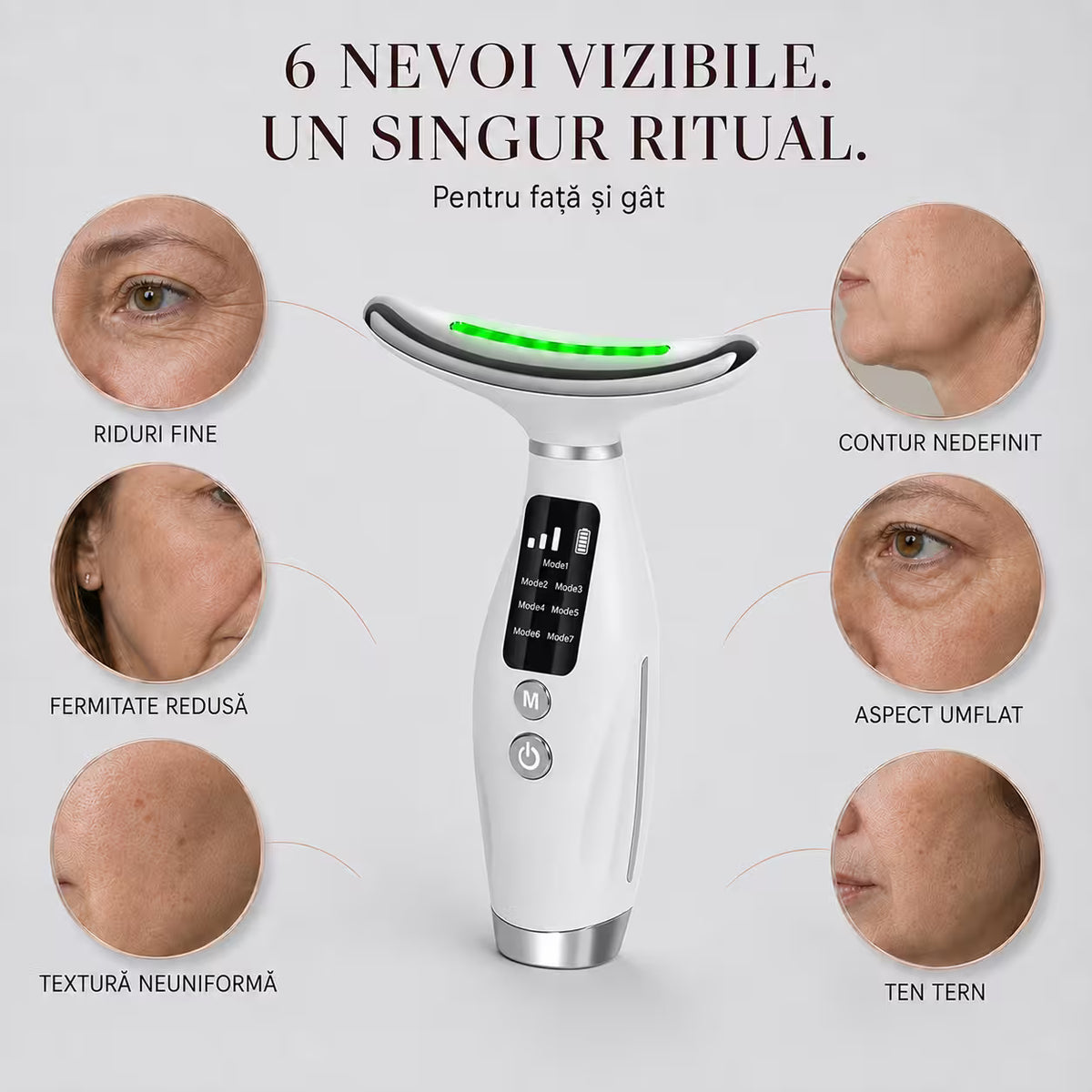 Pulse® Dispozitiv Facial 7-în-1