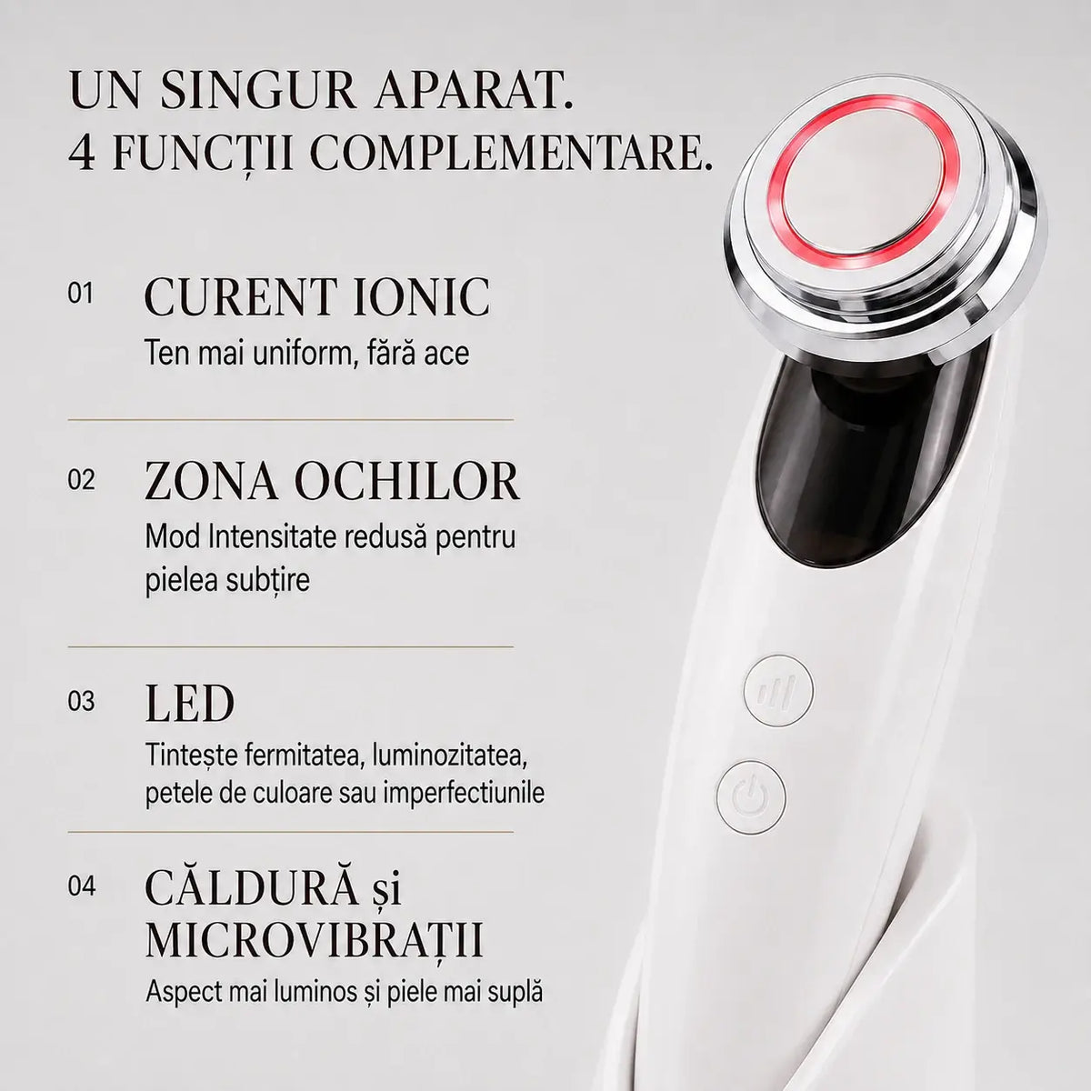 Pulse® Dispozitiv Facial 4-în-1